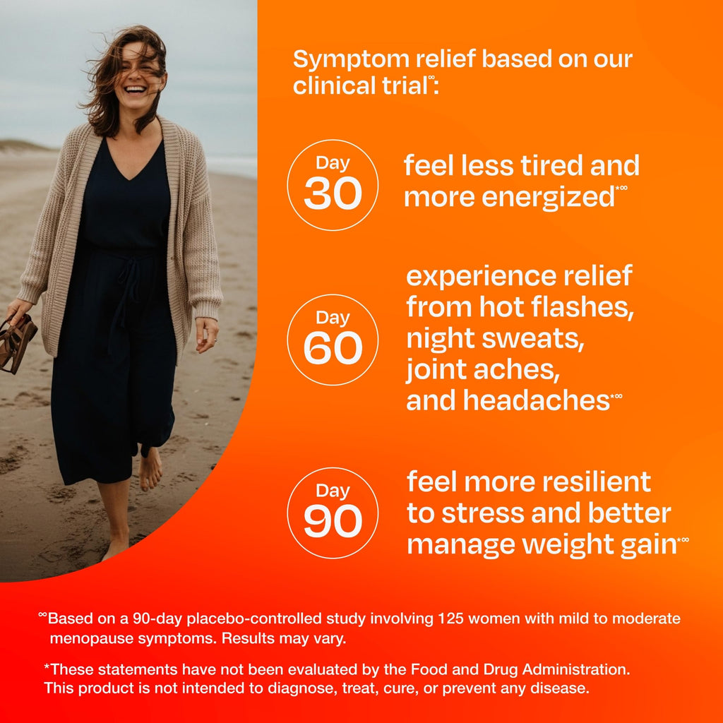 Amberen Menopause Supplement for Women, 120 Capsules, Clinically Proven, Helps Support Hormone Balance, Helps Relieve 12 Menopause Symptoms: Hot Flashes, Night Sweats, Mood Swings and More