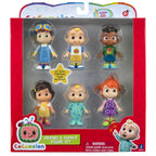CoComelon Official Friends & Family, 6 Figure Pack - 3 Inch Character Toys - Features Two Baby JJ Figures (Tee and Onesie), Tomtom, YoYo, Cody, and Nina - Toys for Babies and Toddlers