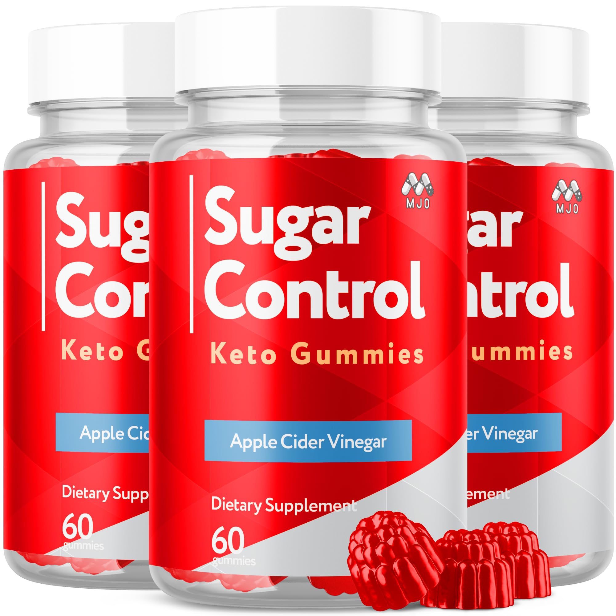 (3 Pack) SugarControl Keto Gummies, Official SugarControl Gummys with All Natural Ingredients, Advanced Apple Cider Vinegar Gummy for Health and Wellness, Max Strength Vitamin Supplement (180 Gummies)