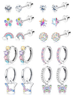 Hypoallergenic Earrings for Girls Women Kids Toddler Surgical Steel Earring
