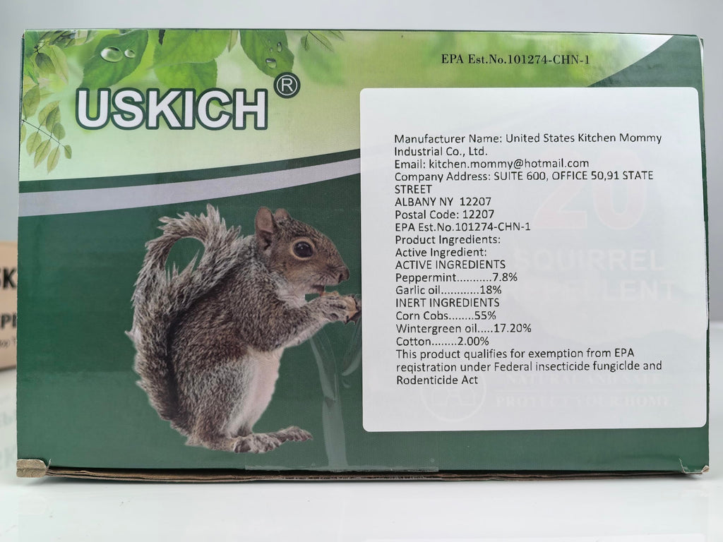 20Pack Squirrel Repellent Outdoor, Chipmunk Repellent Outdoor,Rodent Repellent,Squirrel Repellent for Attic and Cars Engines, Ultra Powerful Squirrel Deterrent Keep Squirrels Out of Garden