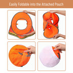 UNCO- Hard Hat Sun Shield, 3 Pack, Orange, Full & Standard Brim Mesh Sunshade High Visibility Reflective, Hard Hat Accessories