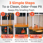 Brodi BroFloat Sump Pit Deodorizer & Degreaser, Industrial-Strength, Floating Protective Layer, Stops Odors & Dissolves Grease, Freeze-Proof, Concrete & Steel Safe, Pack of 1