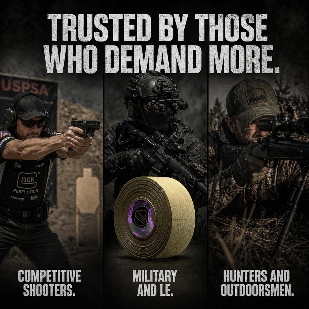 Goon Tape Raid Tape 1.5 in x 60 FT – Premium Moisture-Wicking Tactical Grip Tape for Firearms, AR, Pistol, Handguard, Magazines – Cotton & Synthetic Blend (OD Green)