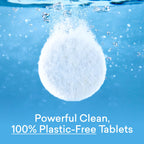 BLUELAND Toilet Bowl Cleaner Tablets, Starter Set, 14 Count with Tin, Lemon Cedar, Plastic-Free, No Harsh Chemicals, Plant-Based