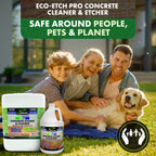 Eco Etch Pro Concrete Cleaner & Etcher Dissolver, Non-Toxic & Safe,1 Gallon
