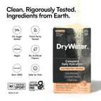 DryWater® Electrolyte + Vitamin Hydration Powder Packets – Peach Mango, 1,000mg Potassium, Real Organic Fruit, NSF Certified for Sport, Nothing Artificial, No Added Sugar (12 Stick Packs)