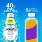 Downy Rinse Laundry Odor Remover, Cool Cotton Scent, 48 fl oz, Fabric Softener And Laundry Odor Removal Rinse, Fights Odors At The Source, HE Compatible