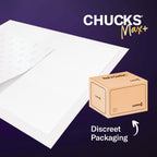 Chucks® MAX+ Hospital Bed Pads Disposable Adult 36 x 36 Incontinence Pads - XXX-Large Pee Pads for Elderly Adults. Extra Heavy Duty Absorbency, Breathable Soft Padded Repositioning Underpads 10-Pack