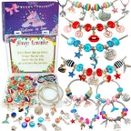 Charm Bracelet/Jewelry Making Kits for Kids Girls,Unicorn Birthday Gifts,Arts Crafts Toys for 5 6 7 8 9 12 Years Old Girls