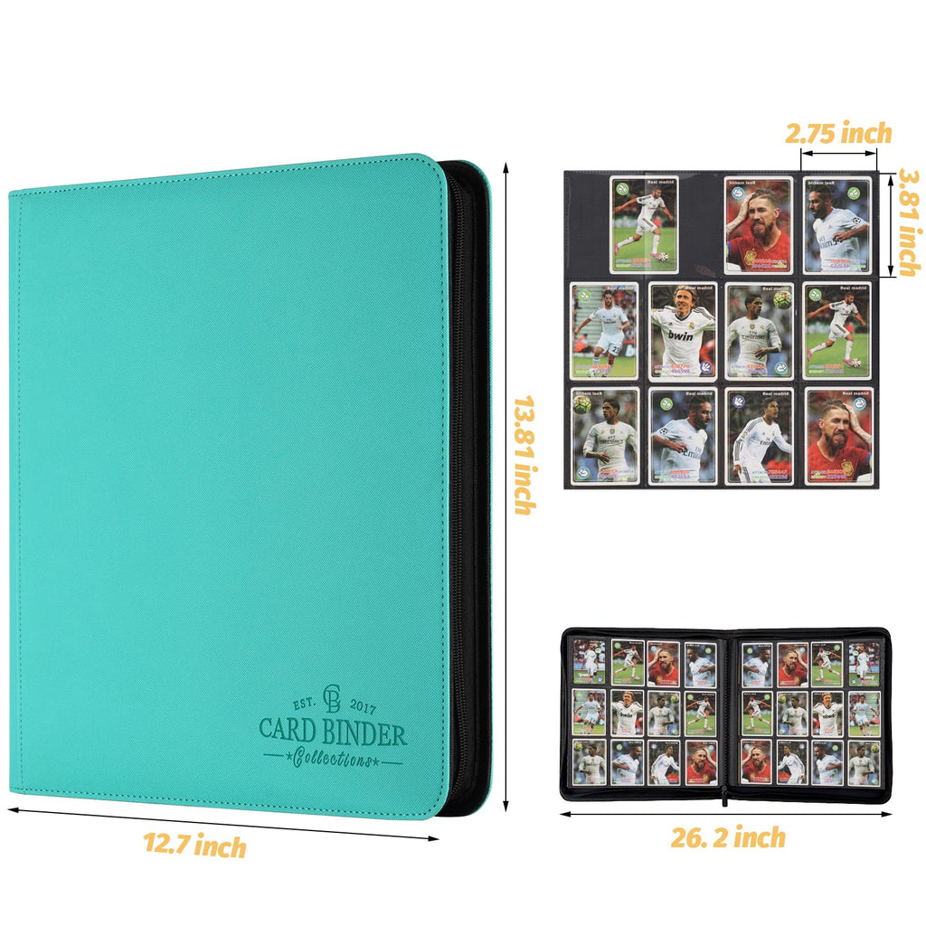 Foalgo Trading Card Binder, Card Collection Binder Album Folder with 720 Side Loading Pockets, 12 Pocket Trading Card Album Folder for TGC,MTG, Baseball Cards, Yugioh