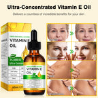 2 Pack Vitamin E Oil, 75,000 IU Organic Pure Vitamin E Oil for Tightening Plump Skin, Reduce Fine Lines & Scars, Moisturizing Skin, Face & Full Body