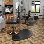 OmySalon Salon Floor Mat Anti Fatigue Thick Barber Chair Mats, Salon Mat for Hair Stylist Standing, Barbershop Beauty Spa Hairdressing Shampoo Equipment