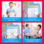 THE BAMBINO TREE Sight Word Bingo Game Level 1 and 2 - Educational Games for Kids - Learn to Read Vocabulary for Kindergarten 1st Grade - Dolch's Fry's Words Lists