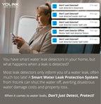 YoLink Smart Home Starter Kit: Hub & Water Leak Sensor 1, LoRa Up to 1/4 Mile Open-Air Range, SMS/Text, Email & Push Notifications, w/Alexa, IFTTT, Home Assistant
