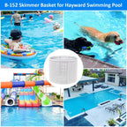NOOTO B-152 Replacement Basket for Hayward Swimming Pool Skimmer Basket SPX1082CA 1082CA 7" B152 - White