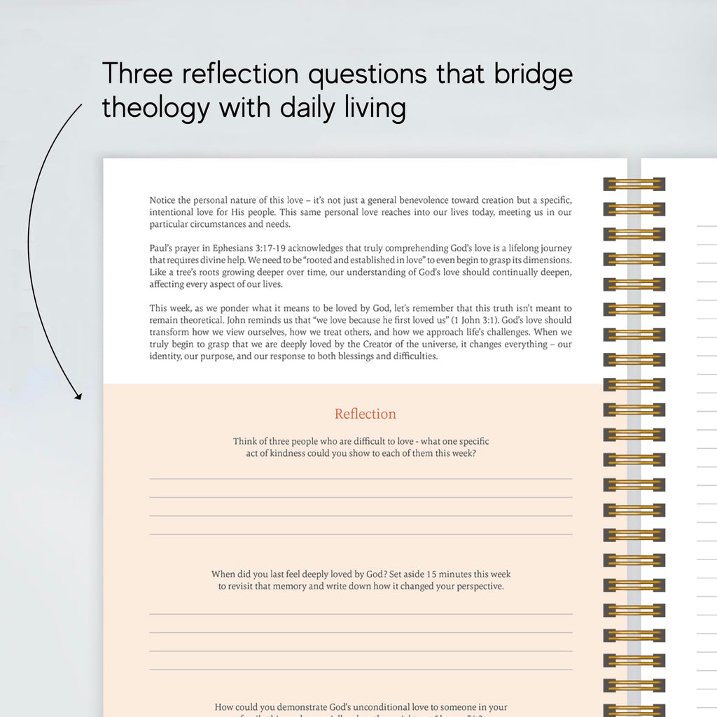 Official Spiral Bible in a Year, 52 Week Bible Study Guide (Floral)