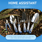 8-Piece Gardening Tools Set, Rust-Proof Stainless Steel Garden Tool with Ergonomic Handles, Ideal Gardening Gifts Set for Women Men, Includes Storage Bag, Gloves, Pruner, and Weeder