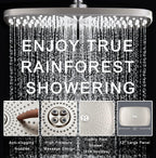 Rain Shower Head with Handheld Showerhead, Nickel 1.8GPM 460311