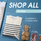 6” X 9” (1000 Count) 2 Mil Clear Reclosable Zip Plastic Poly Bags
