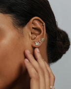 PAVOI 14K Yellow Gold Plated Dainty Flat Back Earrings for Women