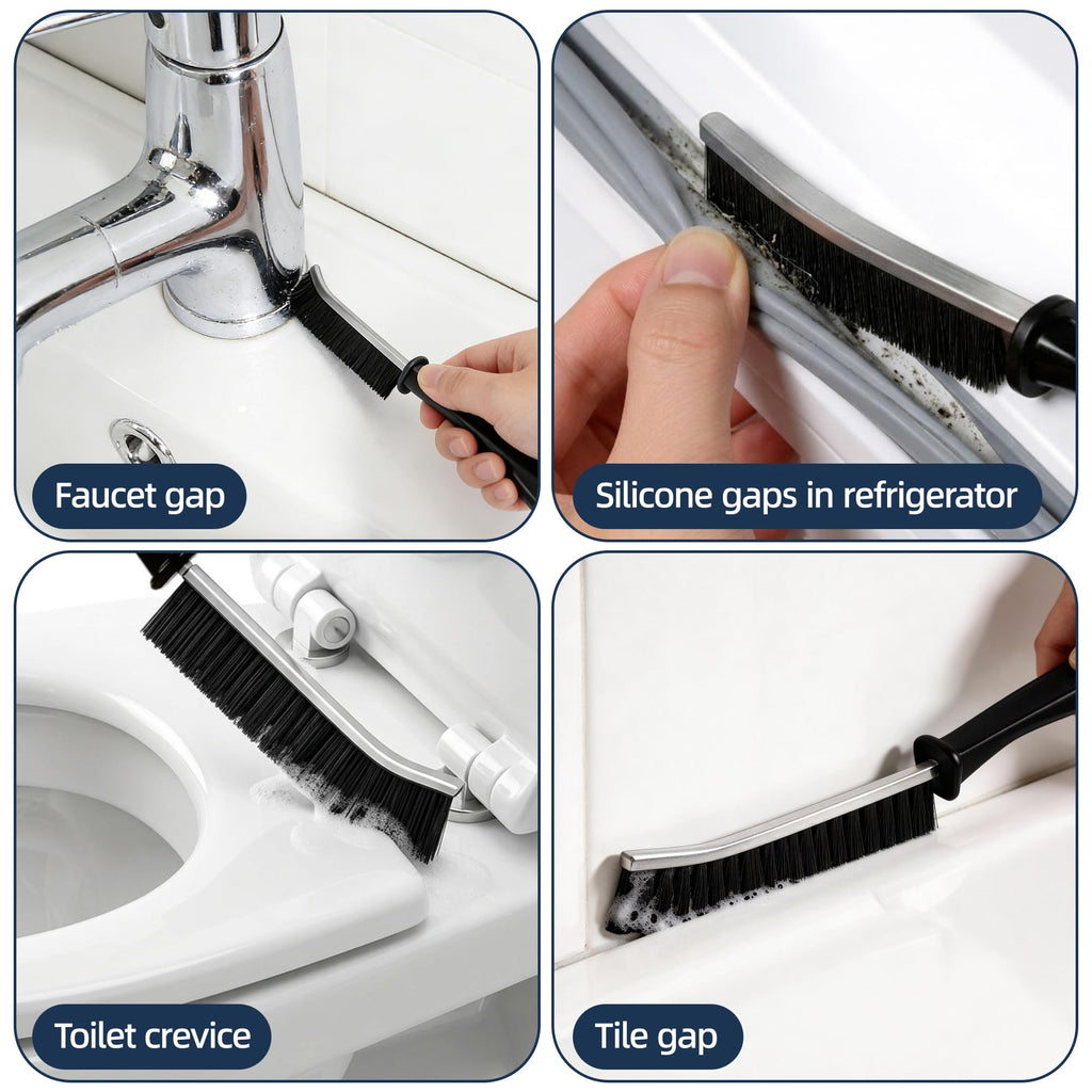 Eahwey 12-51’’ Telescopic Window Squeegee for High Windows, 2-in-1 Window Cleaning Kit with Extra Silicone Blade & Hook, Professional Squeegee for Shower Glass Doors (Window Squeegee Set)