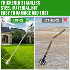 YEELOR Wheel Rotary Edger，Edger for Lawn Edges Alongside Sidewalks & Driveways，with A 58-Inch Adjustable Handle, Ideal for Enhancing The Beauty of Sidewalks, Driveways, and Garden Lawn Edges