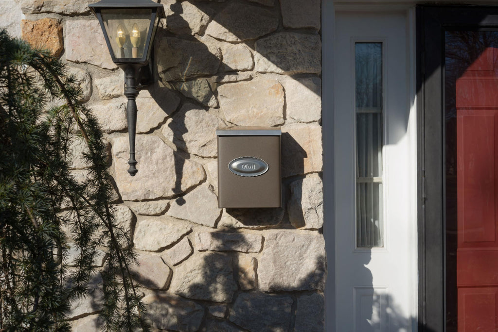 Architectural Mailboxes Designer Galvanized Steel Wall-Mount Mailbox, DVKPBZ0AM, Venetian Bronze, Medium