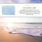 Pre de Provence Artisanal Soap Bar, Natural French Skincare, Enriched with Organic Shea Butter, Quad Milled for Rich, Smooth & Moisturizing Lather, Ocean Air, 5.3 Ounce