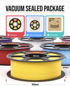 ELEGOO Matte PLA Filament 1.75mm Black 4KG, 3D Printer Filament High Precision, 4pcs 1kg Spool (2.2lbs) Fits for Most FDM 3D Printers