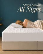 Queen Mattress Pad, Quilted Mattress Protector Topper fits 16" Deep Pocket