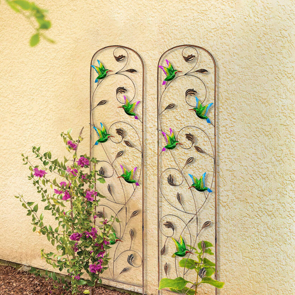 2 Pack Metal Garden Trellis for Climbing Plants