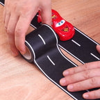 Black Track Tape,Toy Car Tape Track for Kids,Race Cars Decorations for Kids Birthday Party (2 Rolls, 2.4" x 33')