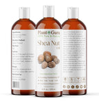 Plant Guru African Shea Nut Butter Oil 16 fl. oz. 100% Pure Natural Skin, Face, Hair Growth And Moisturizer. DIY Body Butters, Lotions, Creams, Lip Balm And Soap Making.