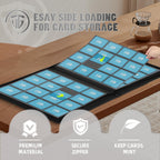 TCGUARD 16 Pockets Trading Card Zipper Binder for 1000+ Cards| Secure Side Loading Pockets | Trading Card Album Folder | Compatible with YuGiOh, MTG,Sports Cards (Orange 16)