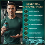 WILD FUEL 3,000mg HMB Supplement Plus Vitamin D3 - Muscle Growth, Strength, Fast Workout Recovery HMB Supplements for Men and Women - Calcium Beta-Hydroxy Beta-Methylbutyrate - 180 Capsules