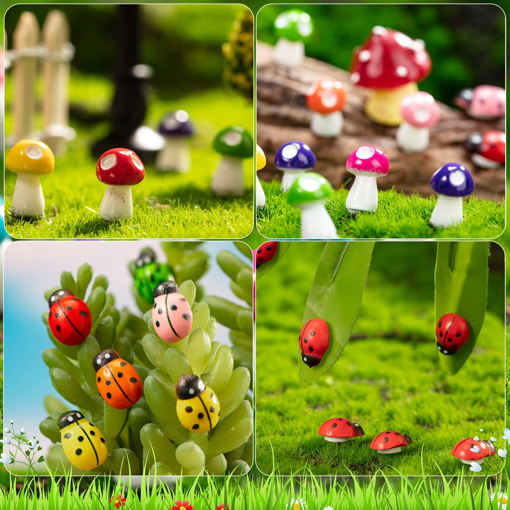 Tuanse 248 Pcs Miniature Fairy Garden Accessories with Mini Resin Animals