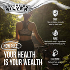Sovereign Silver Bio-Active Colloidal Silver Hydrosol for Immune Support - 10ppm - 2oz - Nasal Spray - Pack of 2