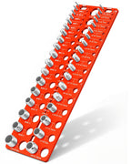 Manalete Thread Checker, 55 Nut and Bolt Thread Checker, Screw Size and Thread Identifier Gauge with 19 Standard & 17 Metric &19 Drill Bit Gauges, Bolt Size Finder for Quickly Identify Thread Sizes