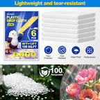 Ceydoew 6 Pack Plastic Drop Cloths for Painting 9x12ft - Disposable Premium Plastic Tarp for Painting, Lightweight Drop Cloth for Painting for Furniture & Floor Protection