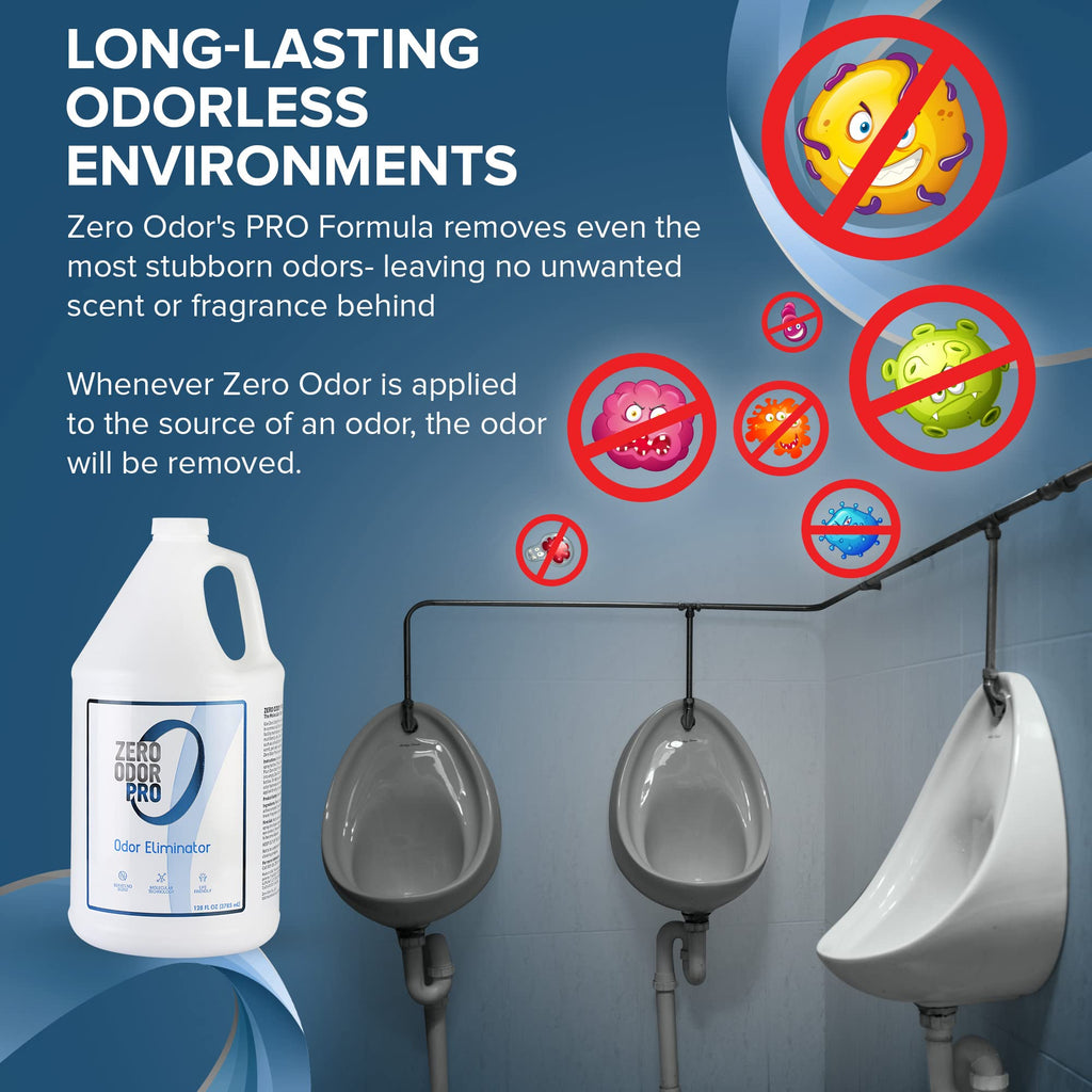 Zero Odor Pro Commercial Odor Eliminator Refill, Room Deodorizer, 128 oz