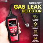 Gas Leak Detector by Forensics | 10ft Drop Test Pass | Natural Gas, Alcohols, Methane, Combustibles, Acetone, Ethanol, Propane, Butane, Gasoline, Diesel, IPA, Toluene, LPG, LNG |
