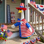 ComfyKit 1 Set 4th of July Porch Goose Outfit for 23 Inch Goose Statues