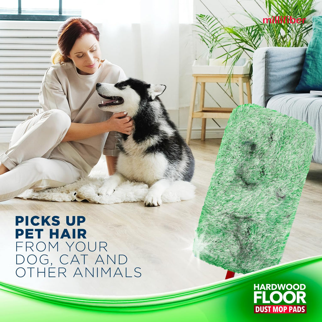 Millifiber Floor Duster Refill 15x8 Inches - Pet Heavy Duty Duster Refill Compatible with All 15x8 Mop Heads, 3-Pack (Mop is Not Included)