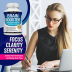 Toplux Brain Supplement Nootropic – Brain Pills Vitamin with DMAE, Bacopa Monnieri, L-Gutamine, for Men Women, 60 Capsules, Nutrition