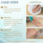 Love Lori Foot Callus Remover Kit - Gel & Foot Scraper for Dead Skin, 6oz