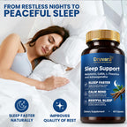 Druvara Natural Sleep Aid for Adults with Melatonin, GABA, L-Theanine & Ashwagandha, Natural Sleep Supplement for Deep, Restful Sleep - 60 Capsules