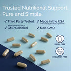 Replenza Advanced Multivitamin – Daily Essential Vitamins and Minerals + Probiotics for GLP-1 Support, Gut Health, Stress & Cellular Energy Support – 60 Capsules