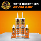 Gorilla 100% Silicone Sealant All Purpose, 10 Ounce Cartridge, Clear (Pack of 12)