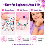 COO&KOO Charm Bracelet Making Kit, A Unicorn Girls Toy that Inspires Creativity and Imagination, Crafts for Girls Ages 8-12 with Jewelry Making Kit Perfect Gifts for 6 7 8 9 10 Girl Self-Expression!